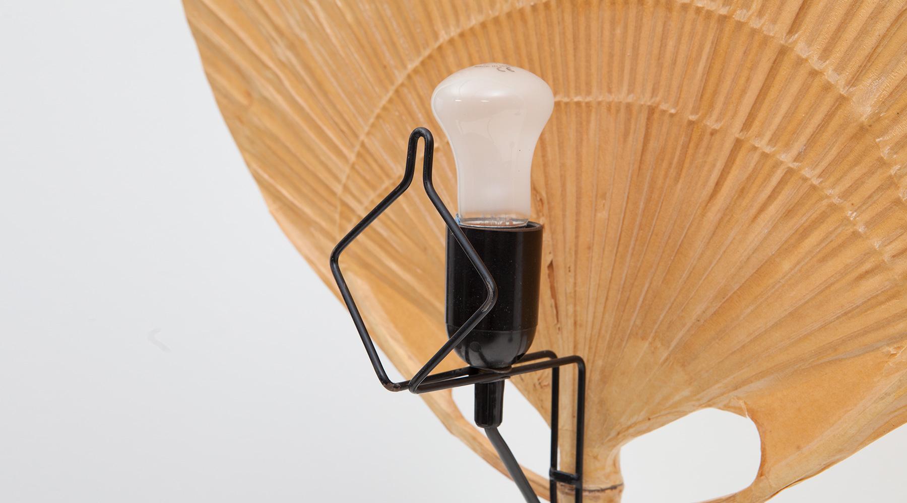 1970s Paper, Bamboo and Metal Table Lamps by Ingo Maurer 1