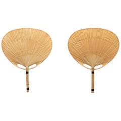 1970s Paper, Bamboo and Metal Wall Lamps by Ingo Maurer