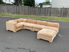 1970s Parson Style Modular Sectional Sofa by Lane