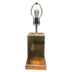 Vintage 1970s Patchwork Column Table Lamp Style Paul Evans