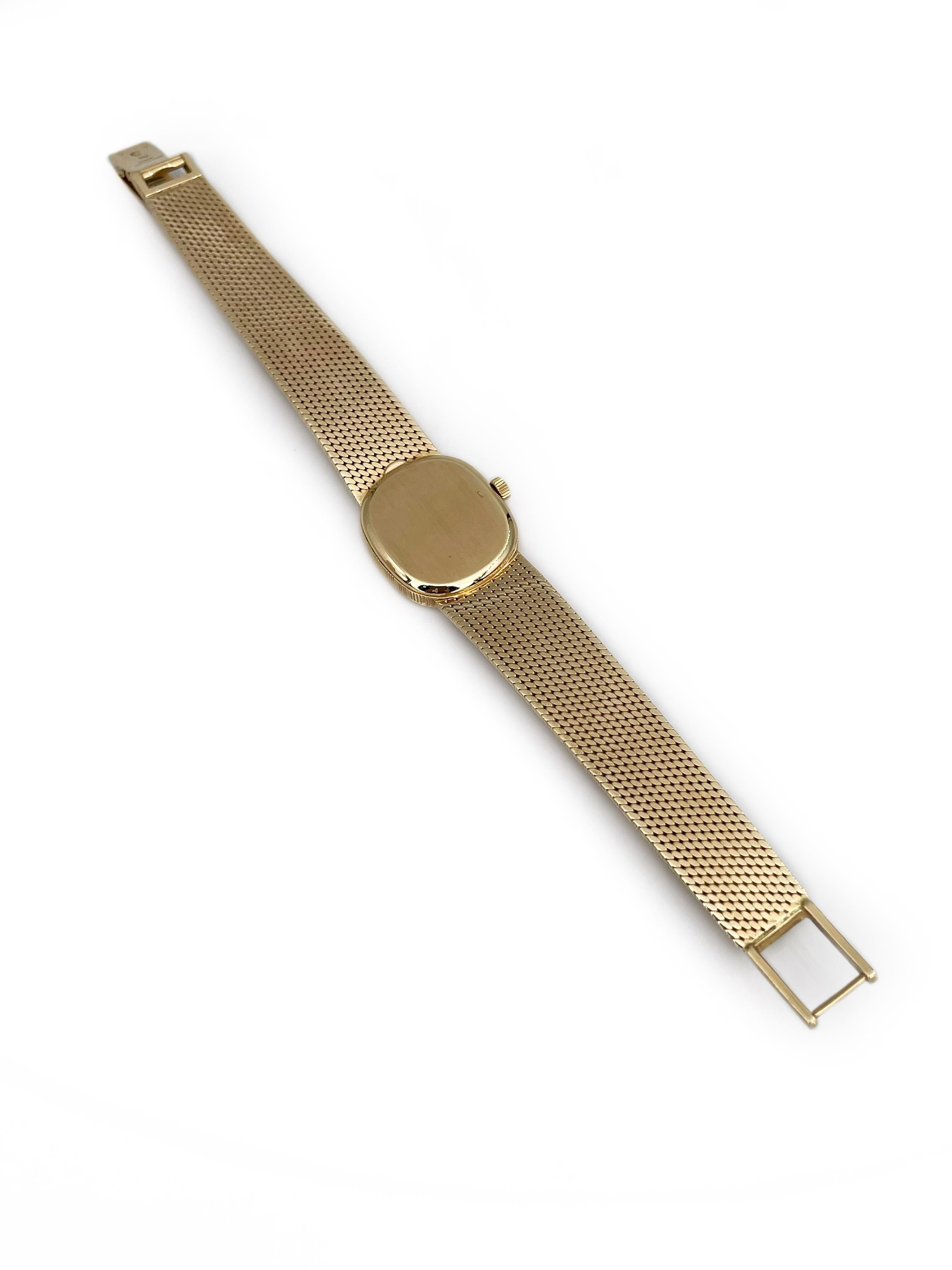 Women's 1970s Patek Philippe 18 Karat Yellow Gold Model 4132/1 Wrist Watch
