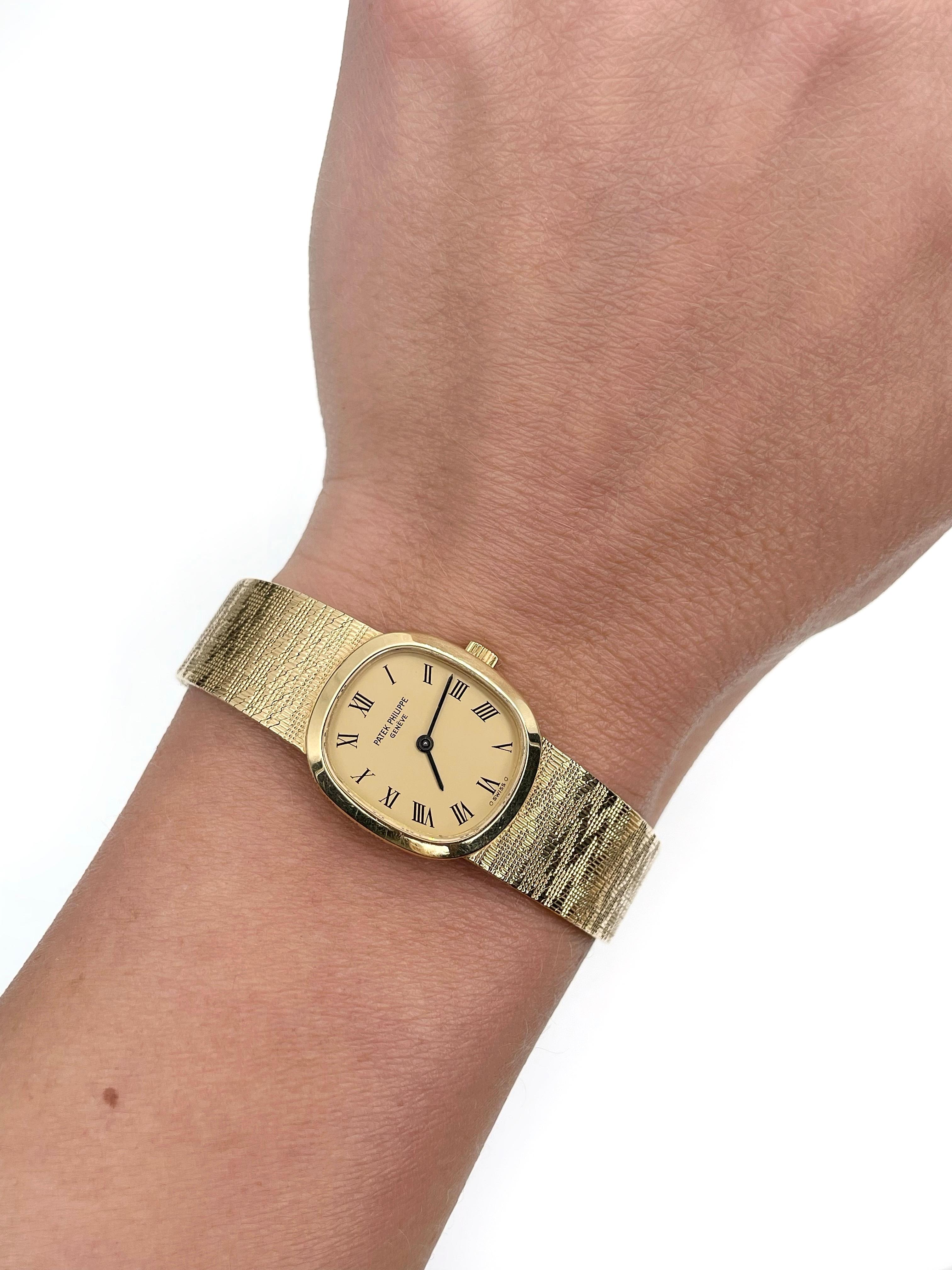 1970s Patek Philippe 18 Karat Yellow Gold Model 4132/1 Wrist Watch 1