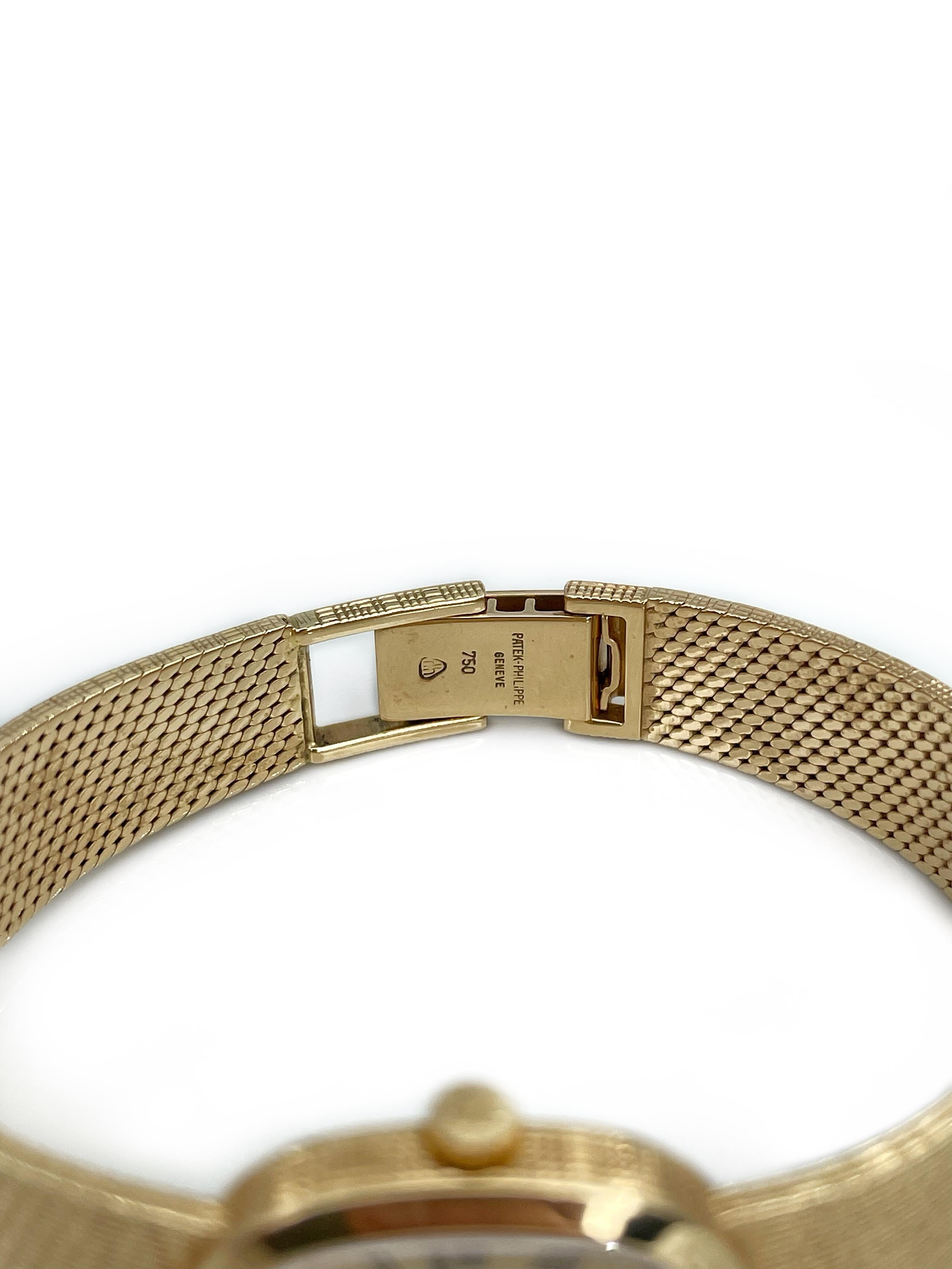 1970s Patek Philippe 18 Karat Yellow Gold Model 4132/1 Wrist Watch 2