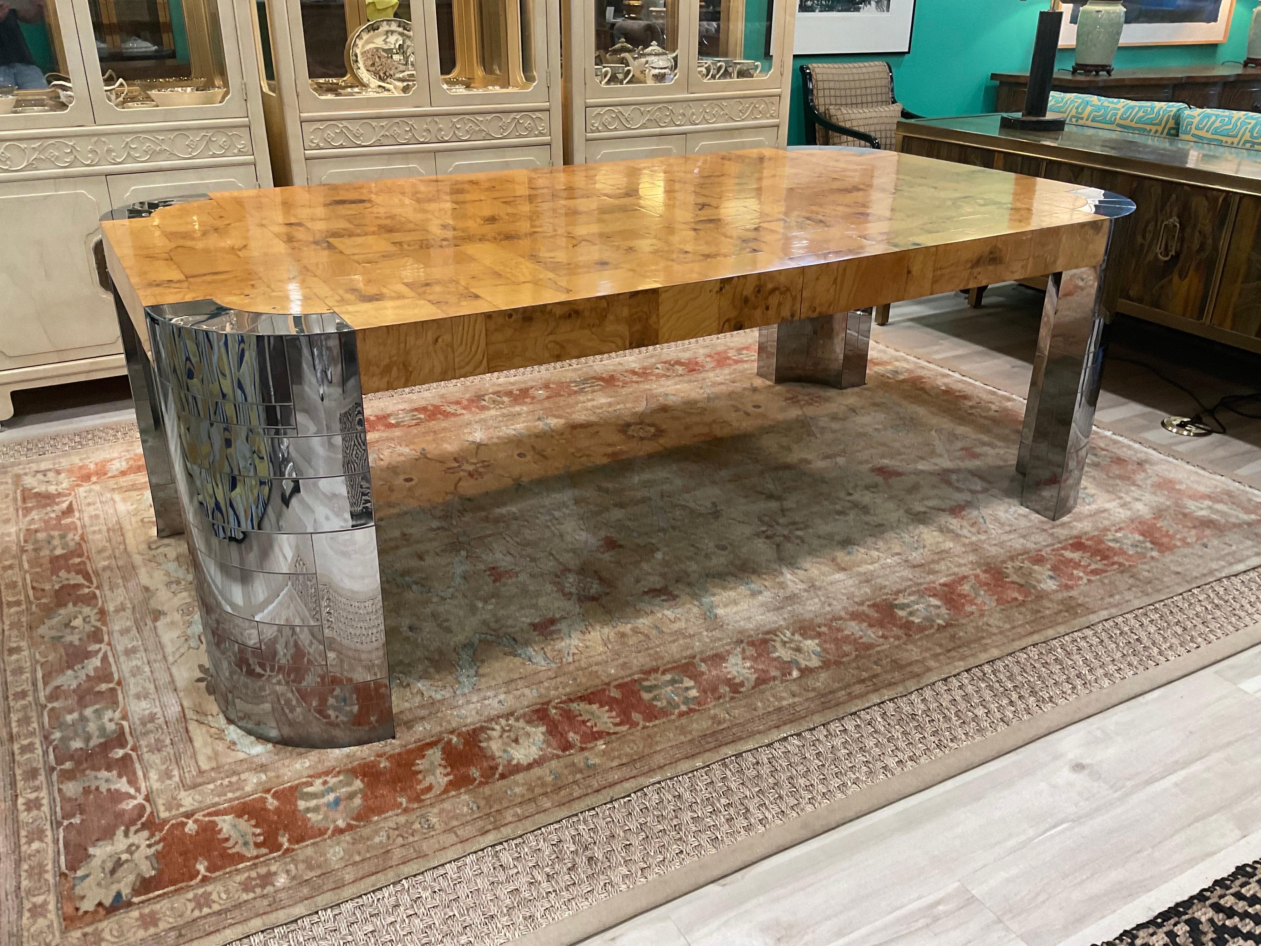 1970s Paul Evans Iconic Cityscape Dining Table, Signed In Good Condition For Sale In Hartville, OH