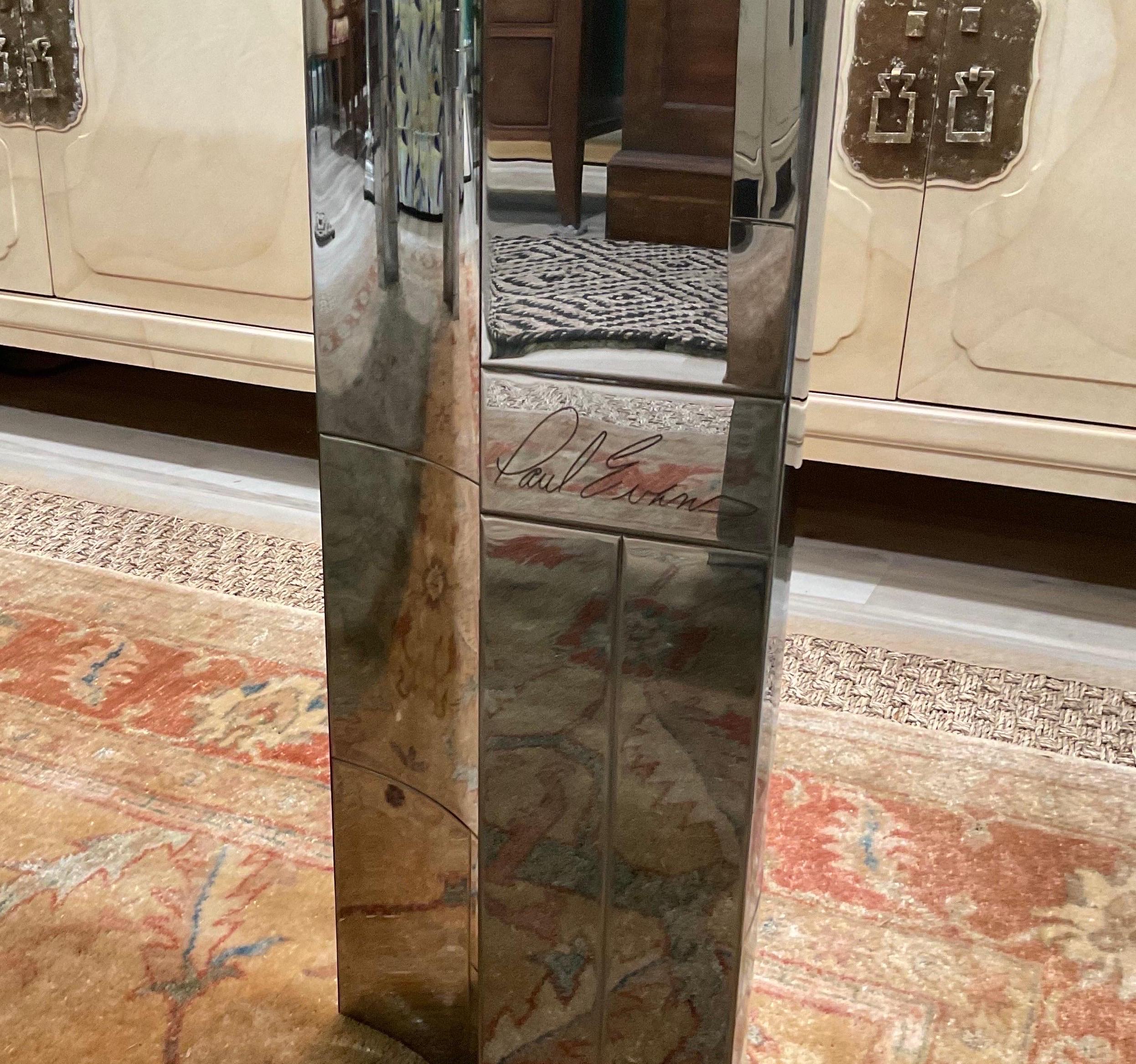 Late 20th Century 1970s Paul Evans Iconic Cityscape Dining Table, Signed For Sale