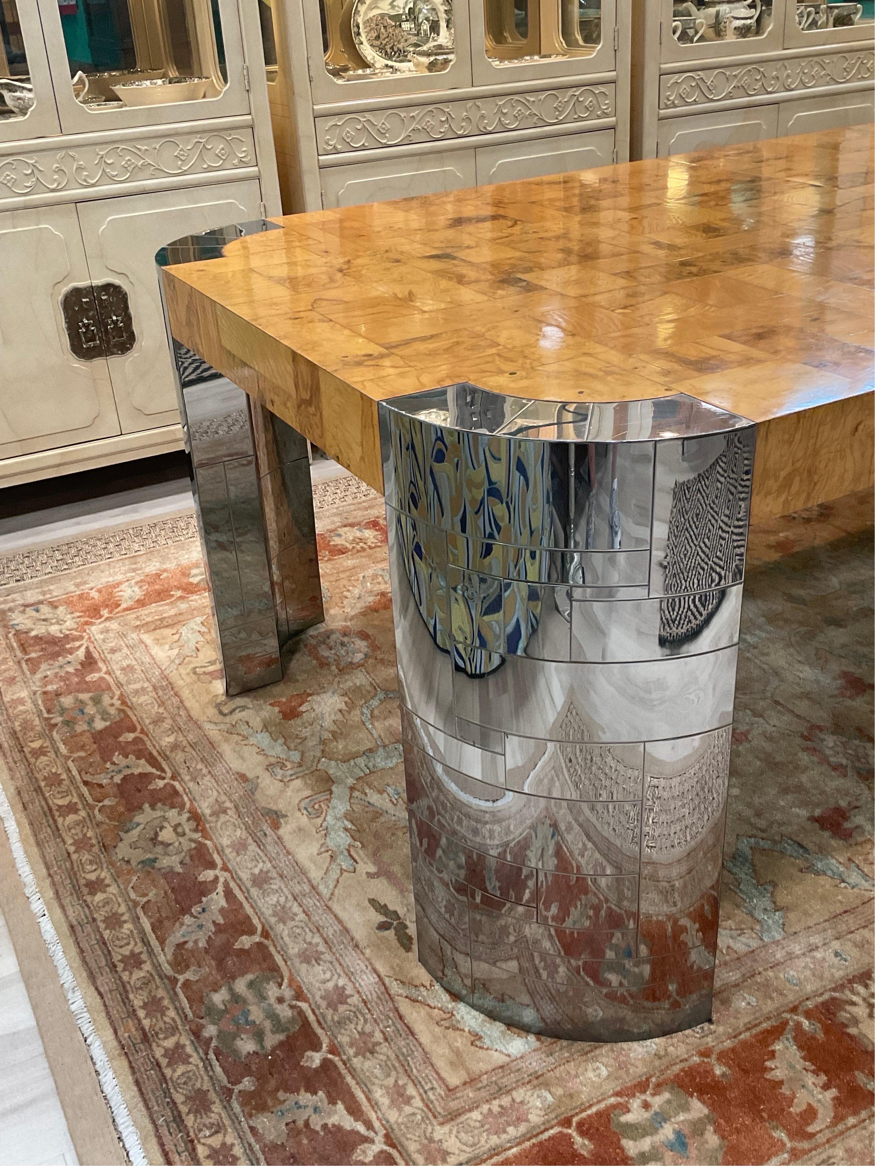 1970s Paul Evans Iconic Cityscape Dining Table, Signed For Sale 1