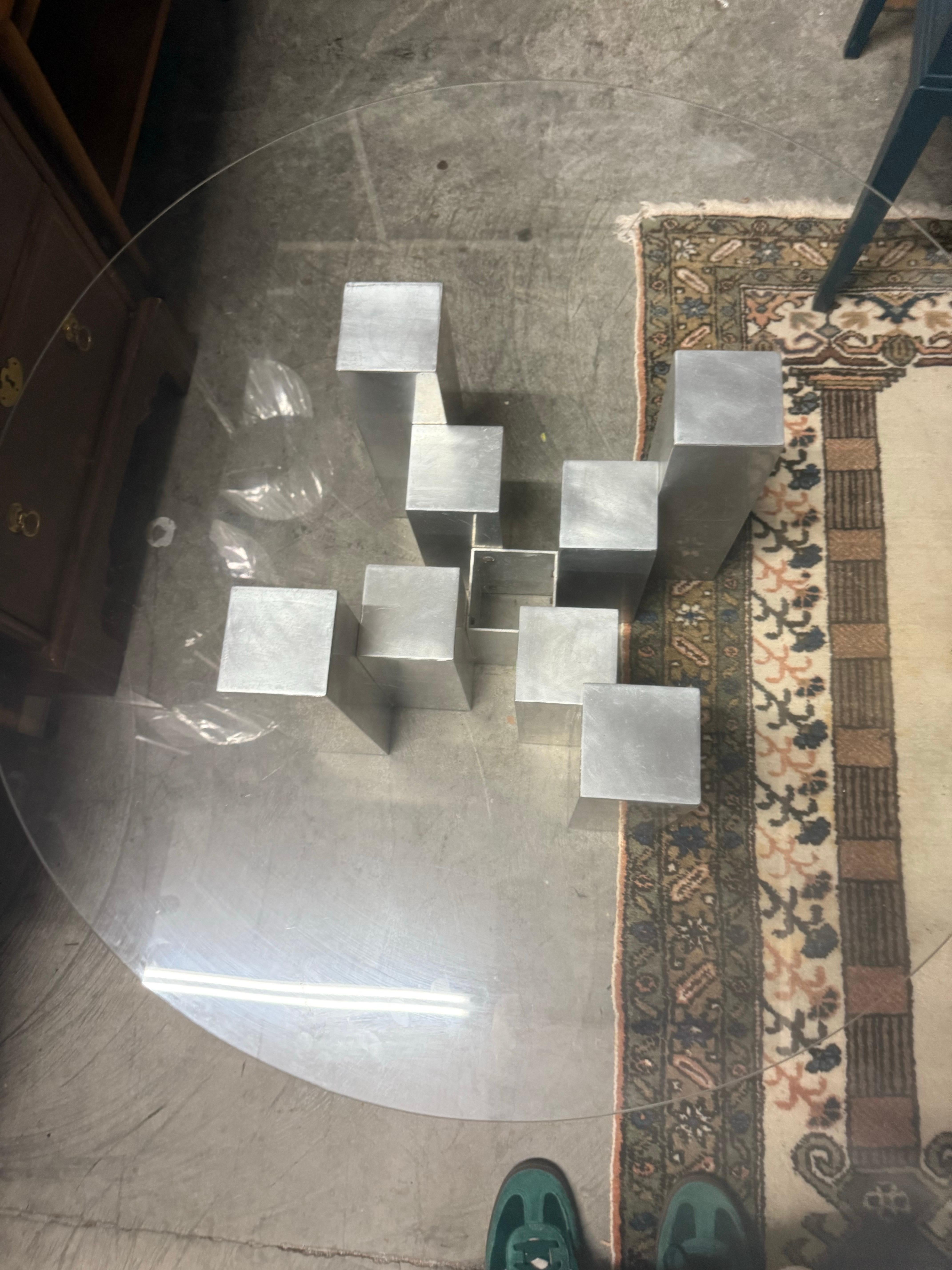 Mid-Century Modern Table basse Skyscraper des années 1970 Paul Mayen pour Habitat en vente
