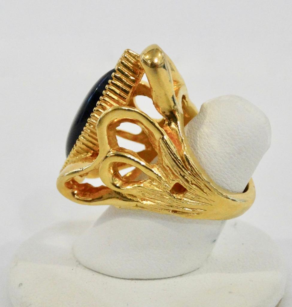 Women's or Men's  Pauline Rader 1970s Oversized Cocktail Ring