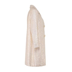 1970s Pearlescent Sequinned Three Quarter Length Jacket
