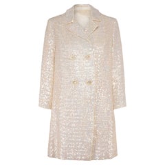 1970s Pearlescent Sequinned Three Quarter Length Jacket