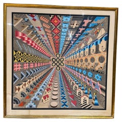 Lithographie Op Art abstraite Kabalah de Pedro Friedeberg des années 1970