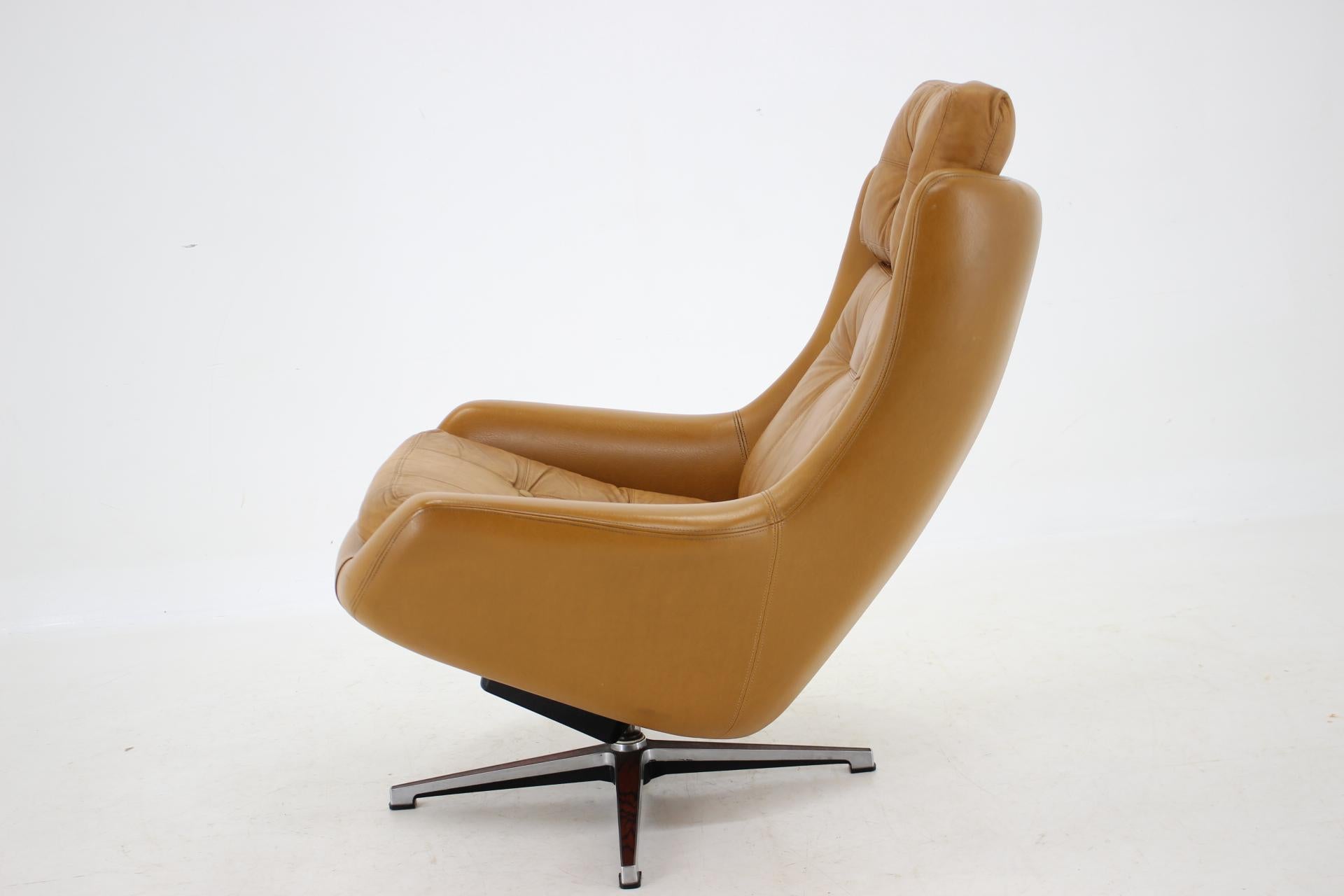 1970er PEEM Leder Verstellbarer Sessel ,Finnland  im Angebot 4