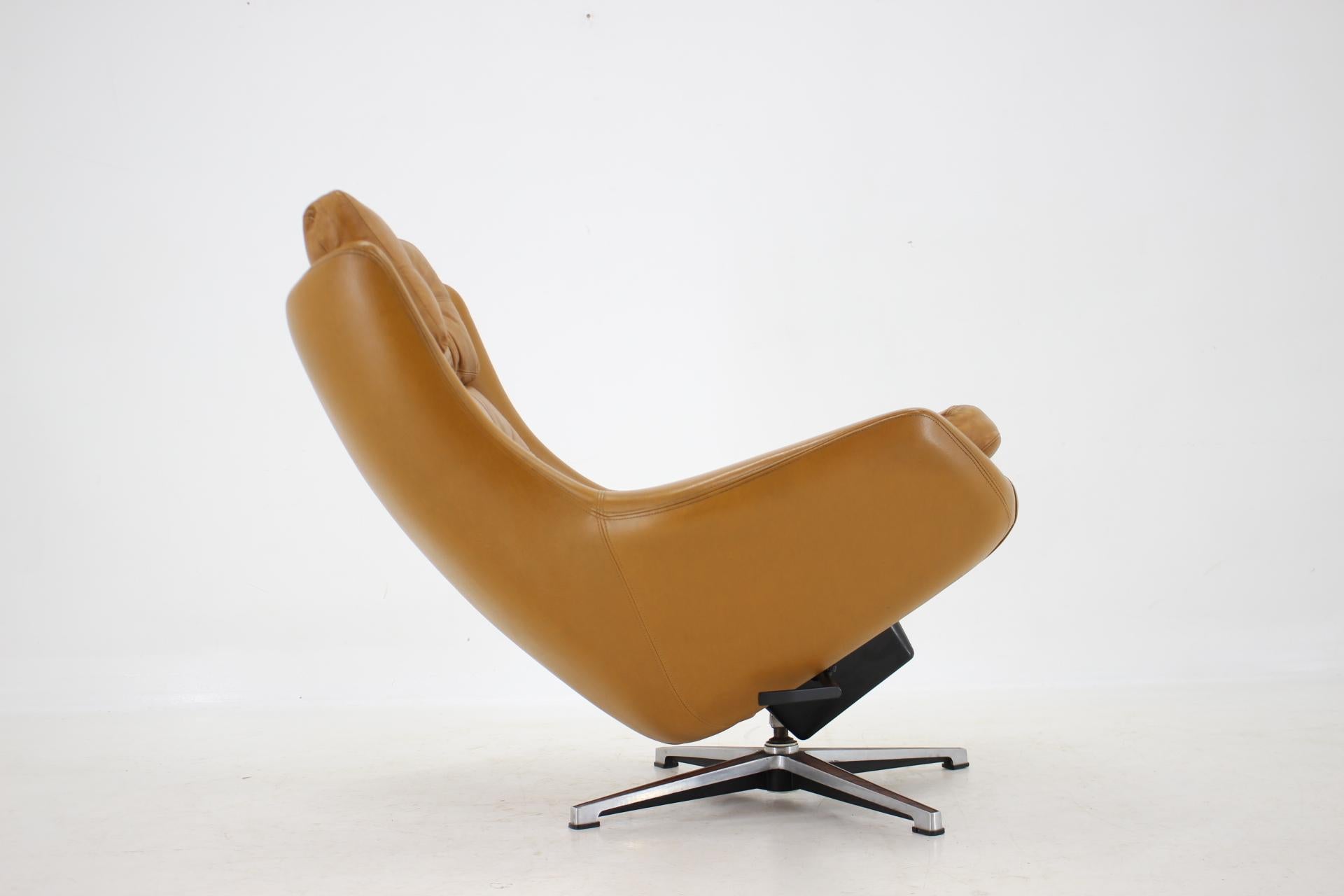 1970 Fauteuil réglable en cuir PEEM ,Finlande  en vente 13