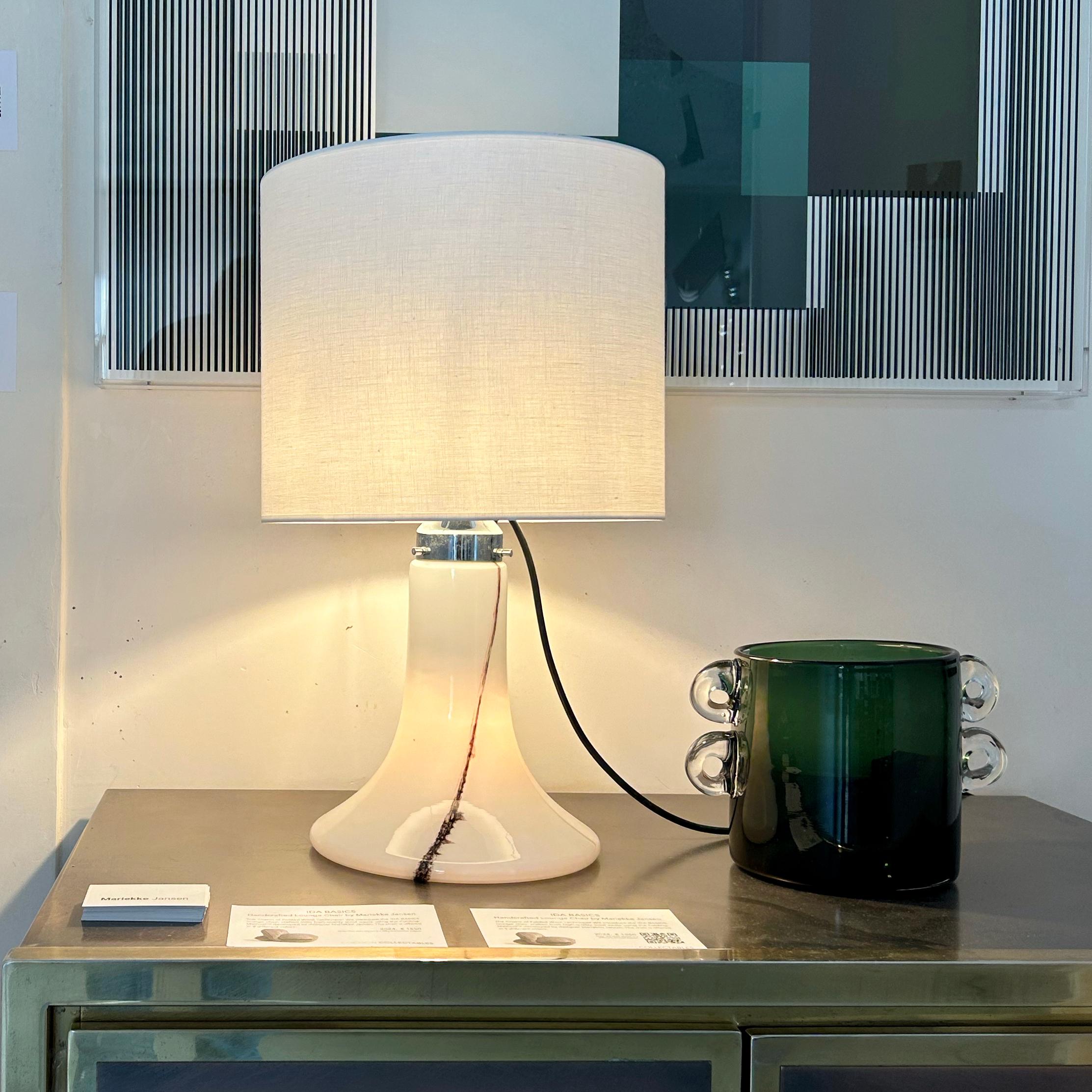 1970er Jahre Peill & Putzler Lido Murano Glas Tischlampe (20. Jahrhundert)