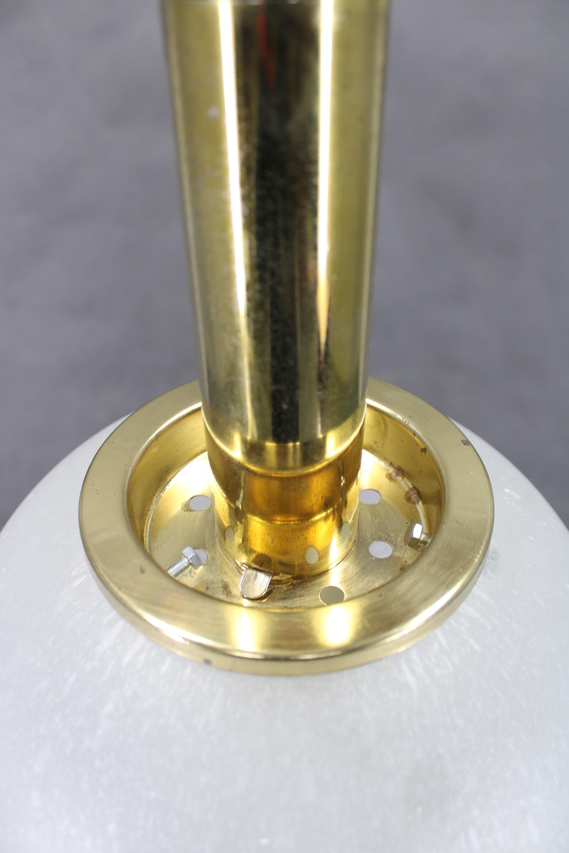 1970s Pendant Glass Light by Targetti , Italy For Sale 5