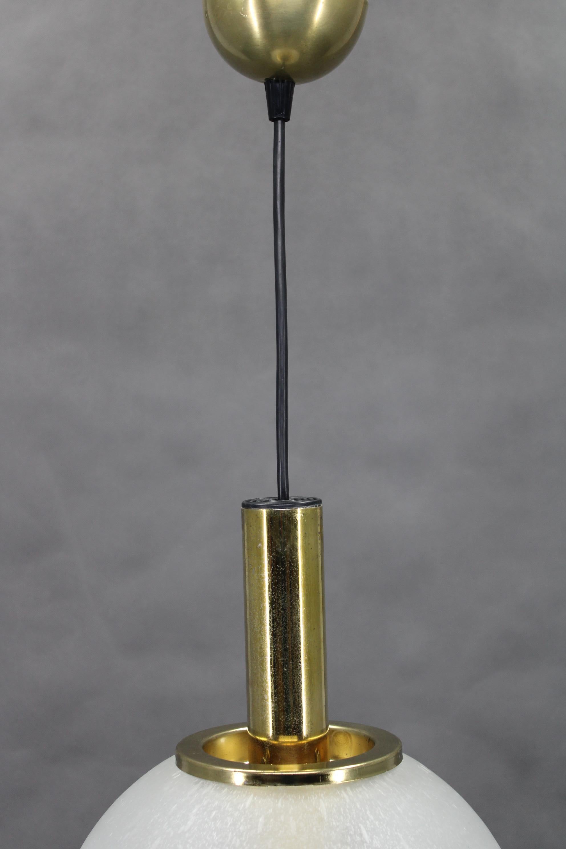 20th Century 1970s Pendant Glass Light by Targetti , Italy For Sale