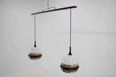 1970s Pendant Glass Light, Czechoslovakia
