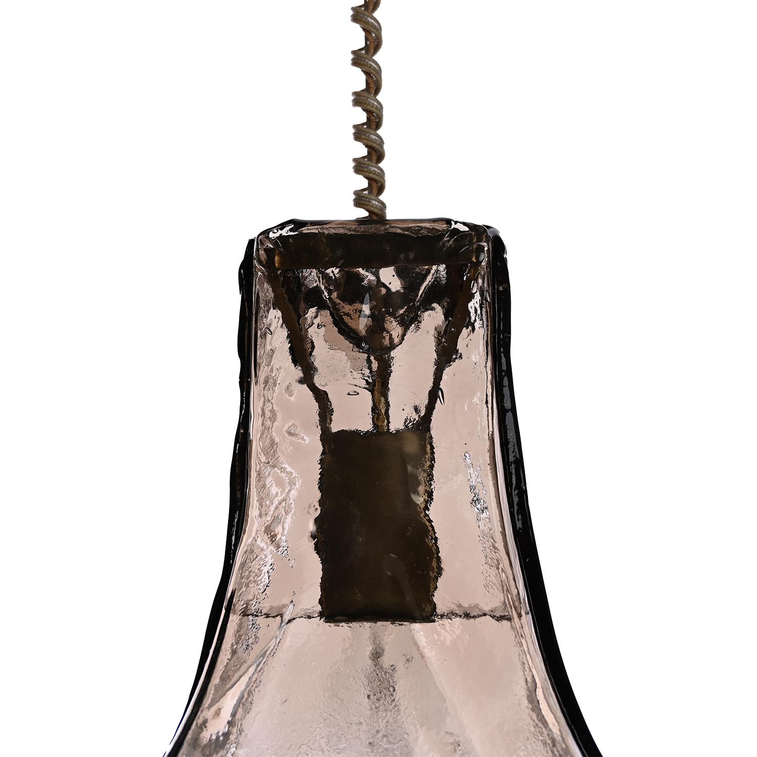 Mid-Century moderno Lampada a sospensione anni '70 di Carlo Nason in vendita