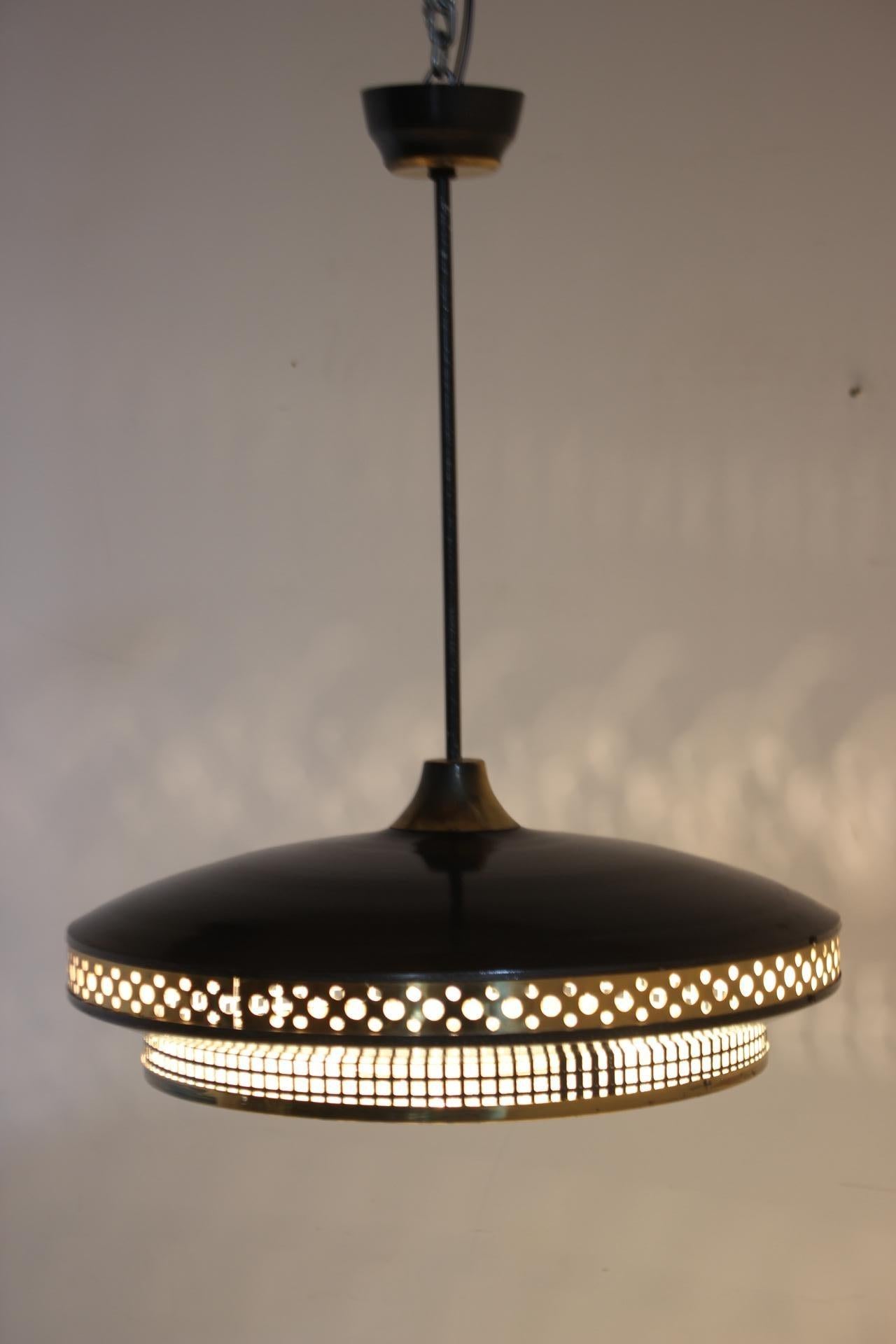1970s Pendant Lamp by Ludib, Czechoslovakia For Sale 4