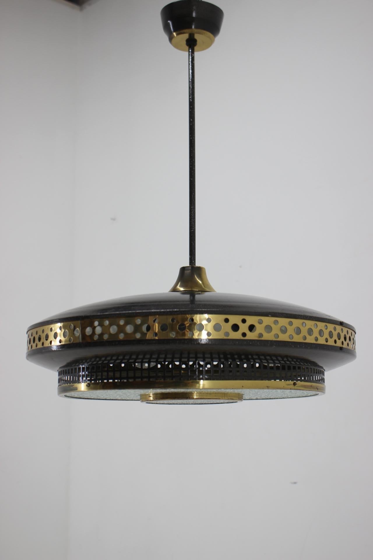 Industrial 1970s Pendant Lamp by Ludib, Czechoslovakia For Sale