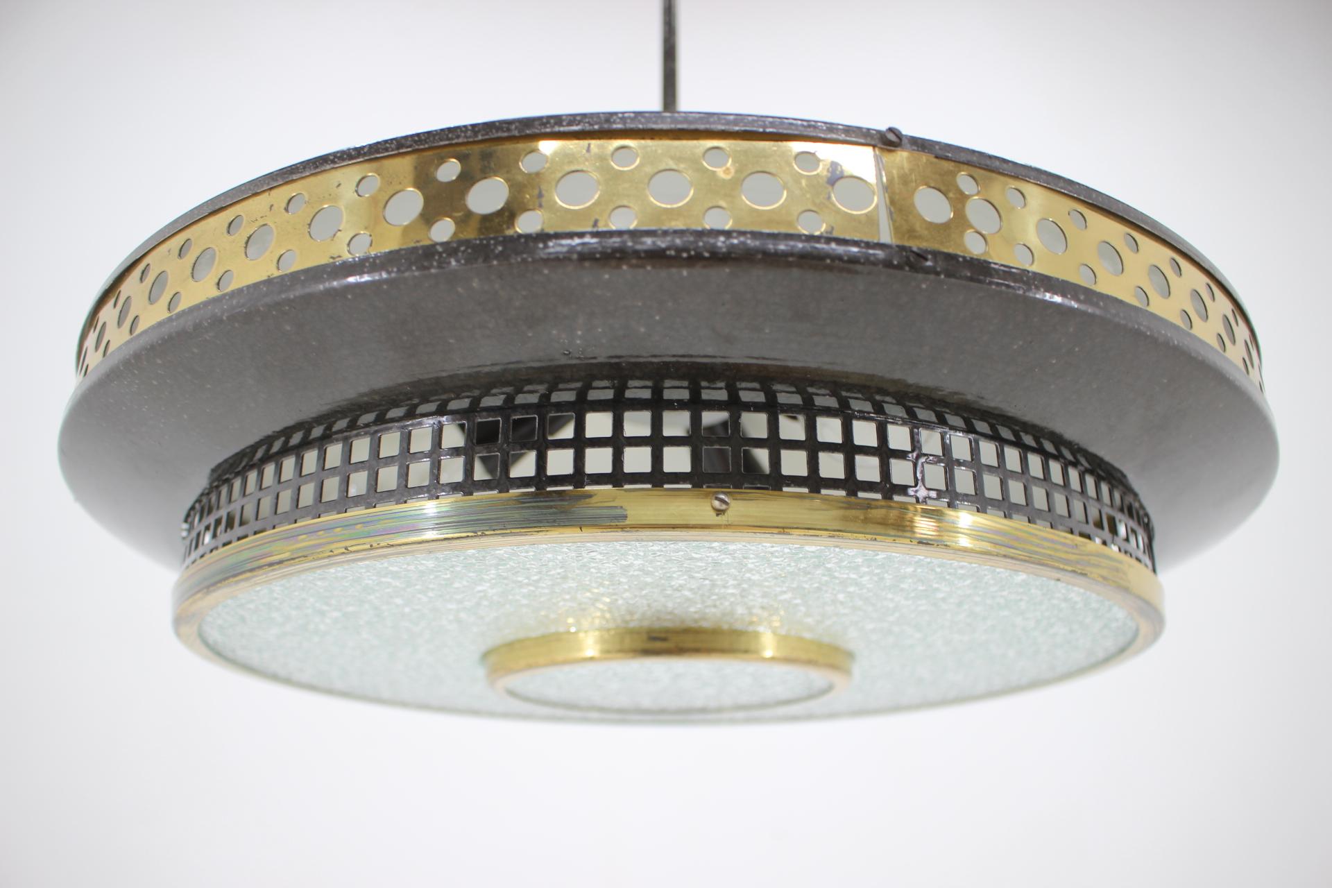Late 20th Century 1970s Pendant Lamp by Ludib, Czechoslovakia For Sale