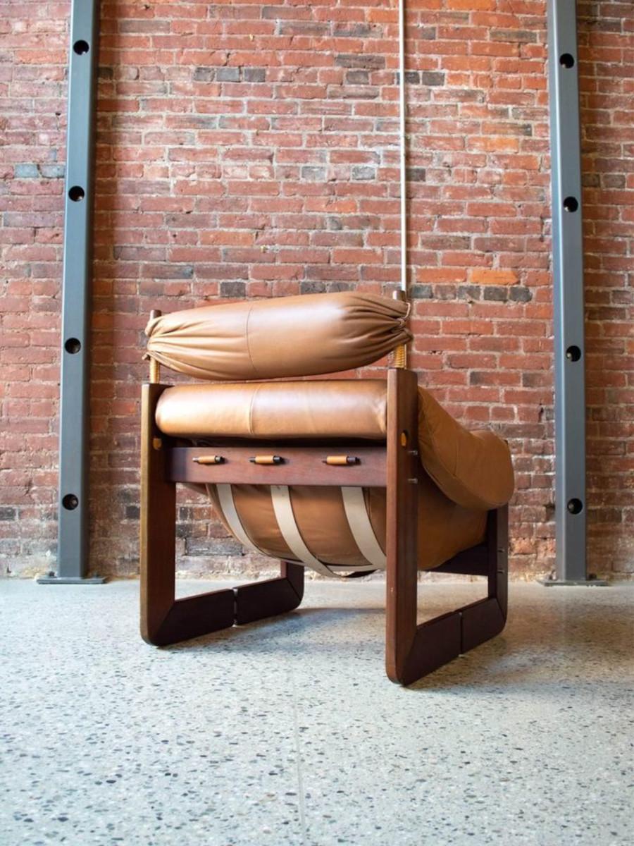 1970s Percival Lafer “MP-97” Chair in Wood and Leather 3