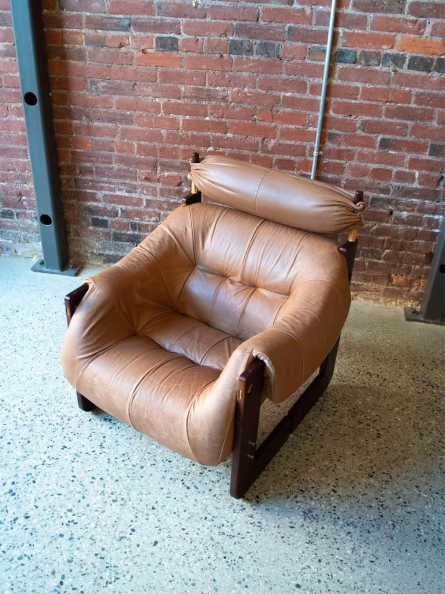 1970s Percival Lafer “MP-97” Chair in Wood and Leather 4