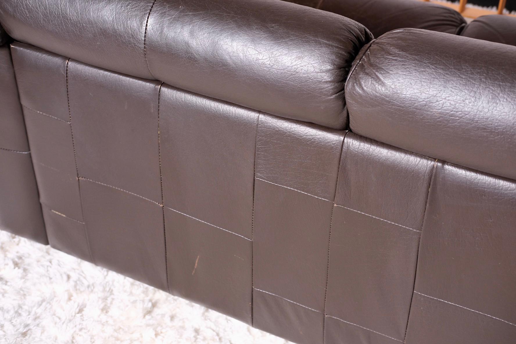 Late 20th Century Percival Lafer Patchwork Leather Sofa For Sale