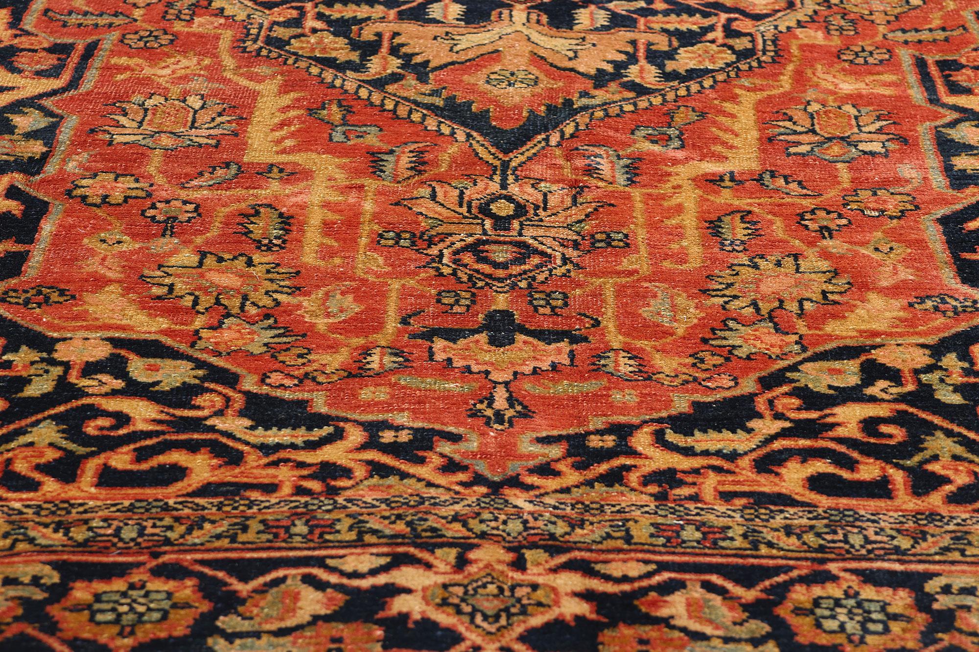 20th Century 1970's  Persian Heriz Carpet with Traditional Modern Style For Sale