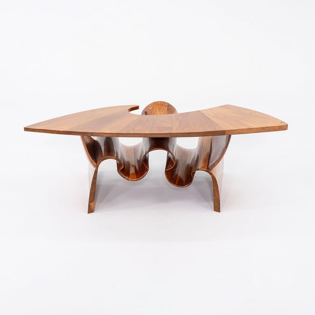 Modern 1970s Peter Michael Adams Sculptural Studio Coffee Table in Walnut For Sale