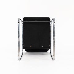 Poltrone della serie Tubular di Peter Protzman per Herman Miller degli anni '70 in acciaio e vinile