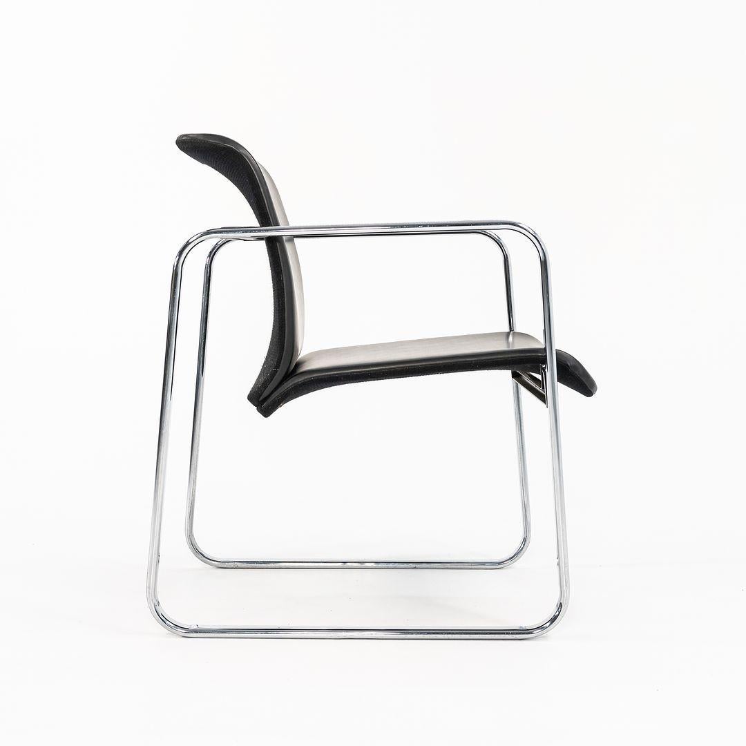 1970s Peter Protzman for Herman Miller Tubular Series Armchairs in Steel & Vinyl For Sale 1
