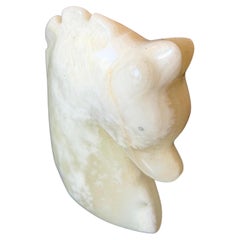 1970's Petite Polished Onyx MCM Unicorn Sculpture