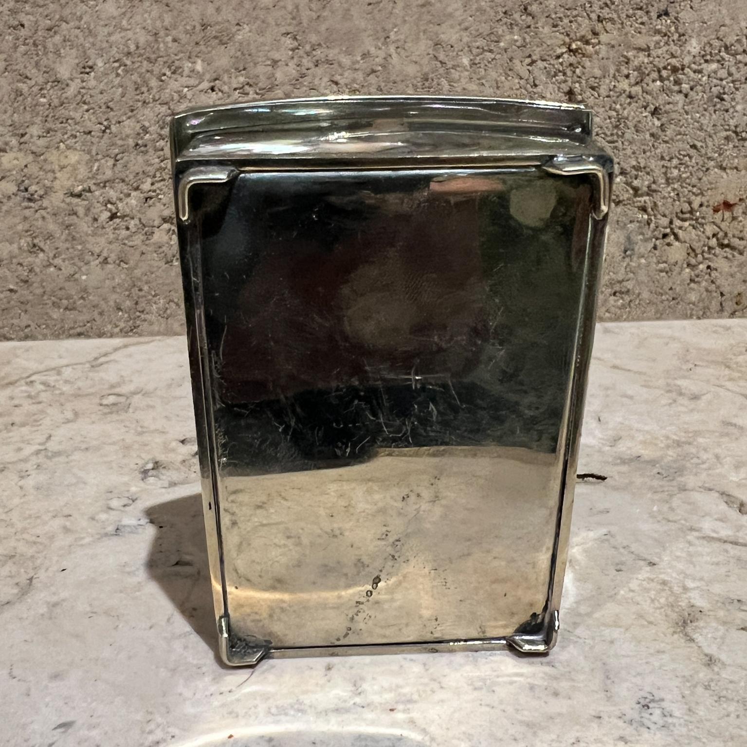 1970 Pequeña Caja de Baratijas de Plata Madreperla y Abulón México en venta 1