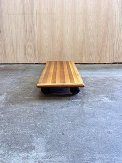 1970s Pianura coffee table by Mario Bellini for Cassina in Italian walnut