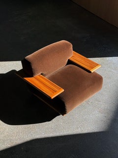 1970s Pianura Lounge Chair by Mario Bellini for Cassina in Italian walnut