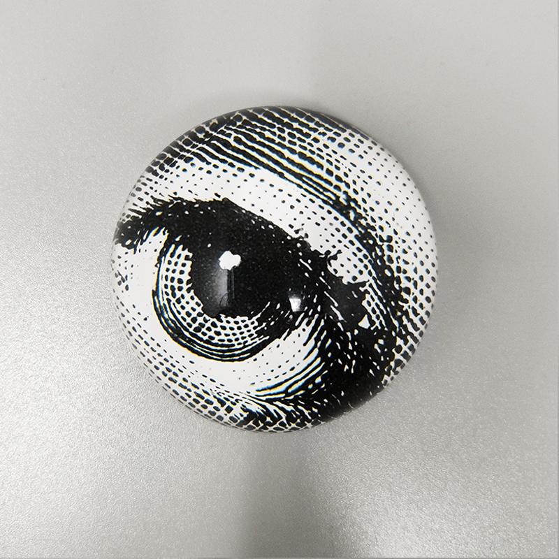 Italian 1970s Piero Fornasetti Astonishing Crystal Paperweight Sphere. Made in Italy For Sale