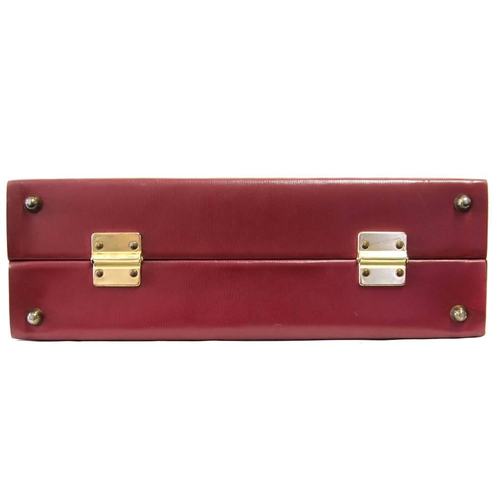 Brown 1970s Pierre Cardin Leather Briefcase