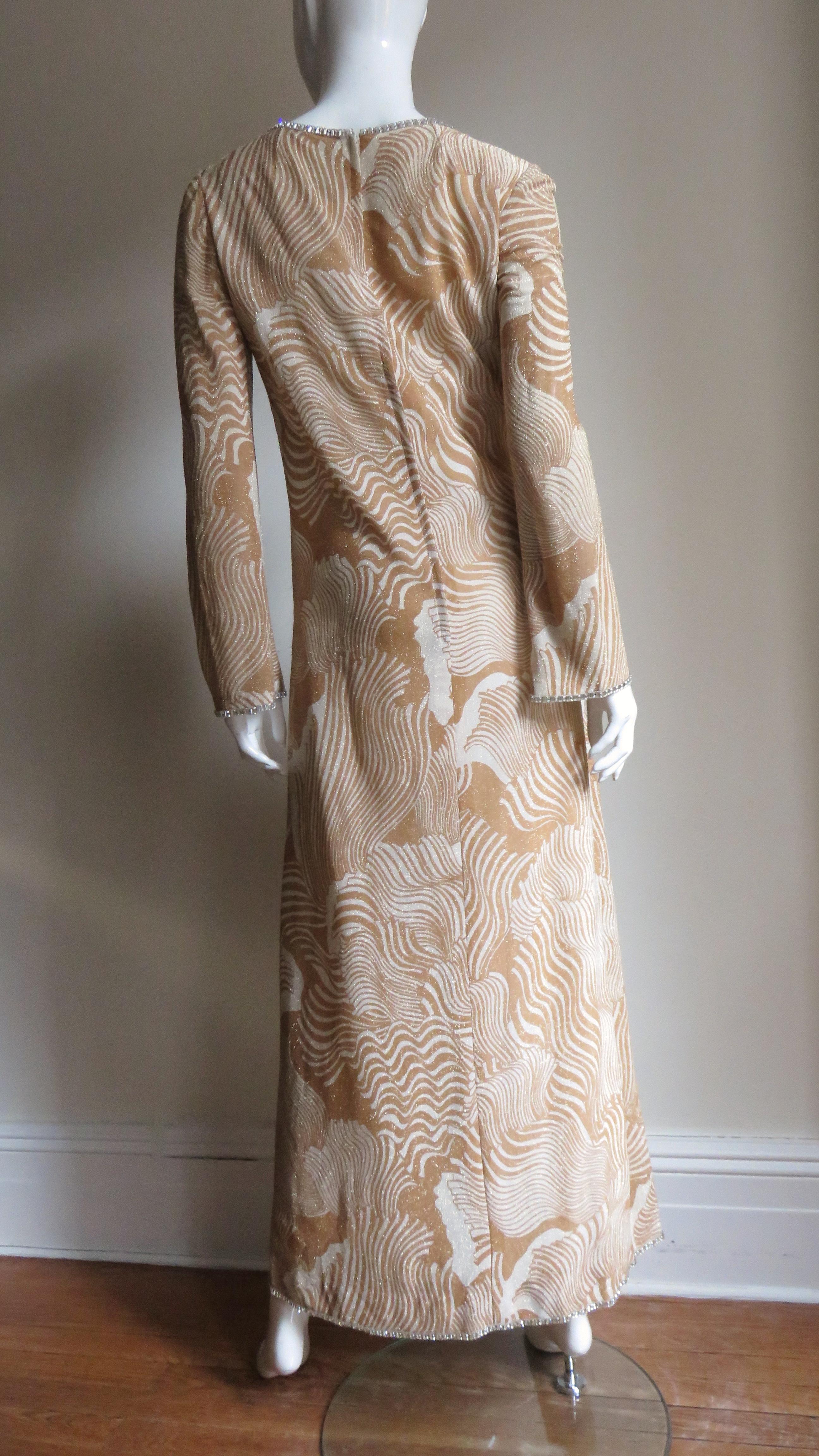 Pierre Cardin Maxi Dress 1970s For Sale 8