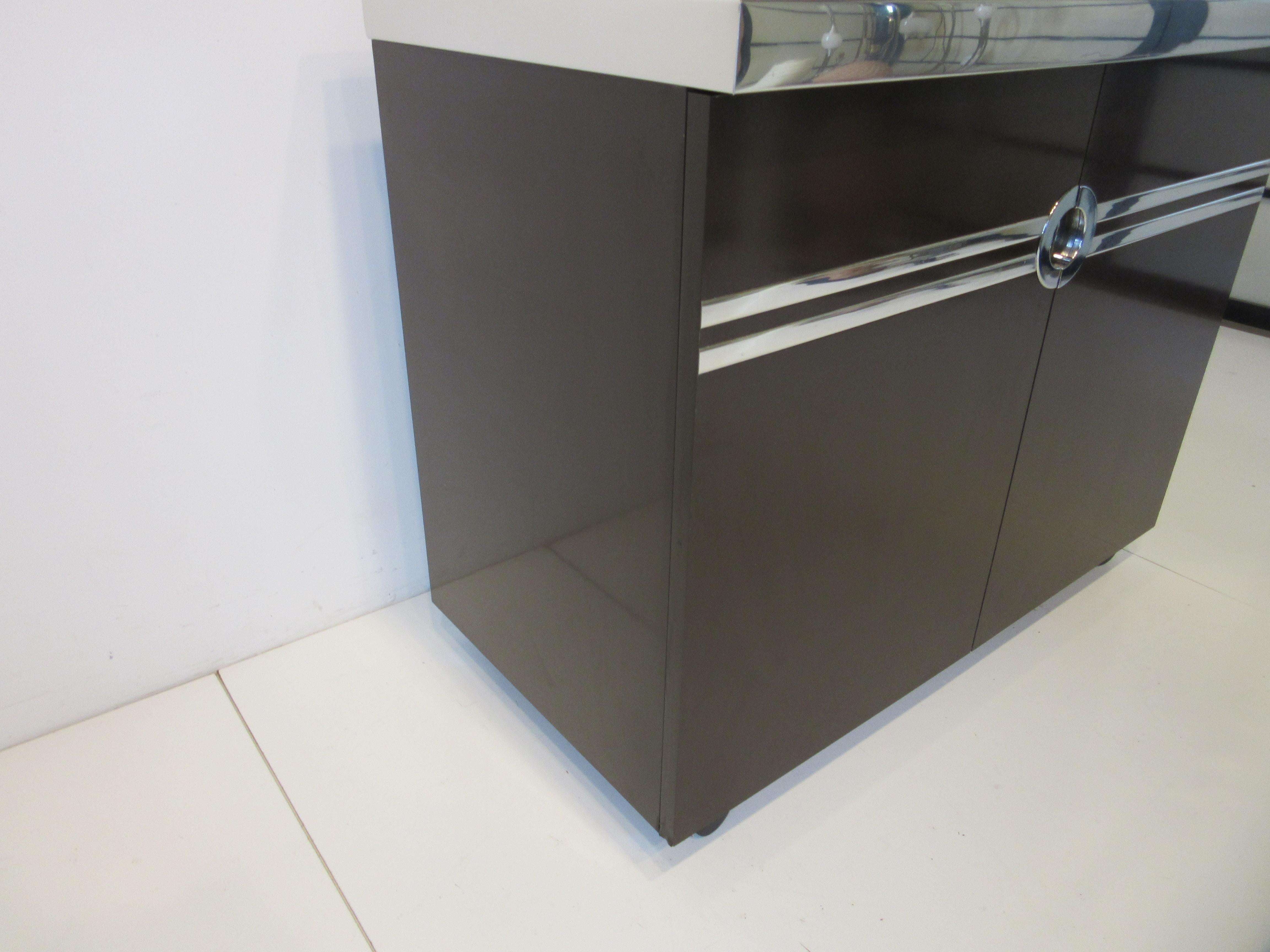 American 1970's Pierre Cardin Rolling Bar Cart