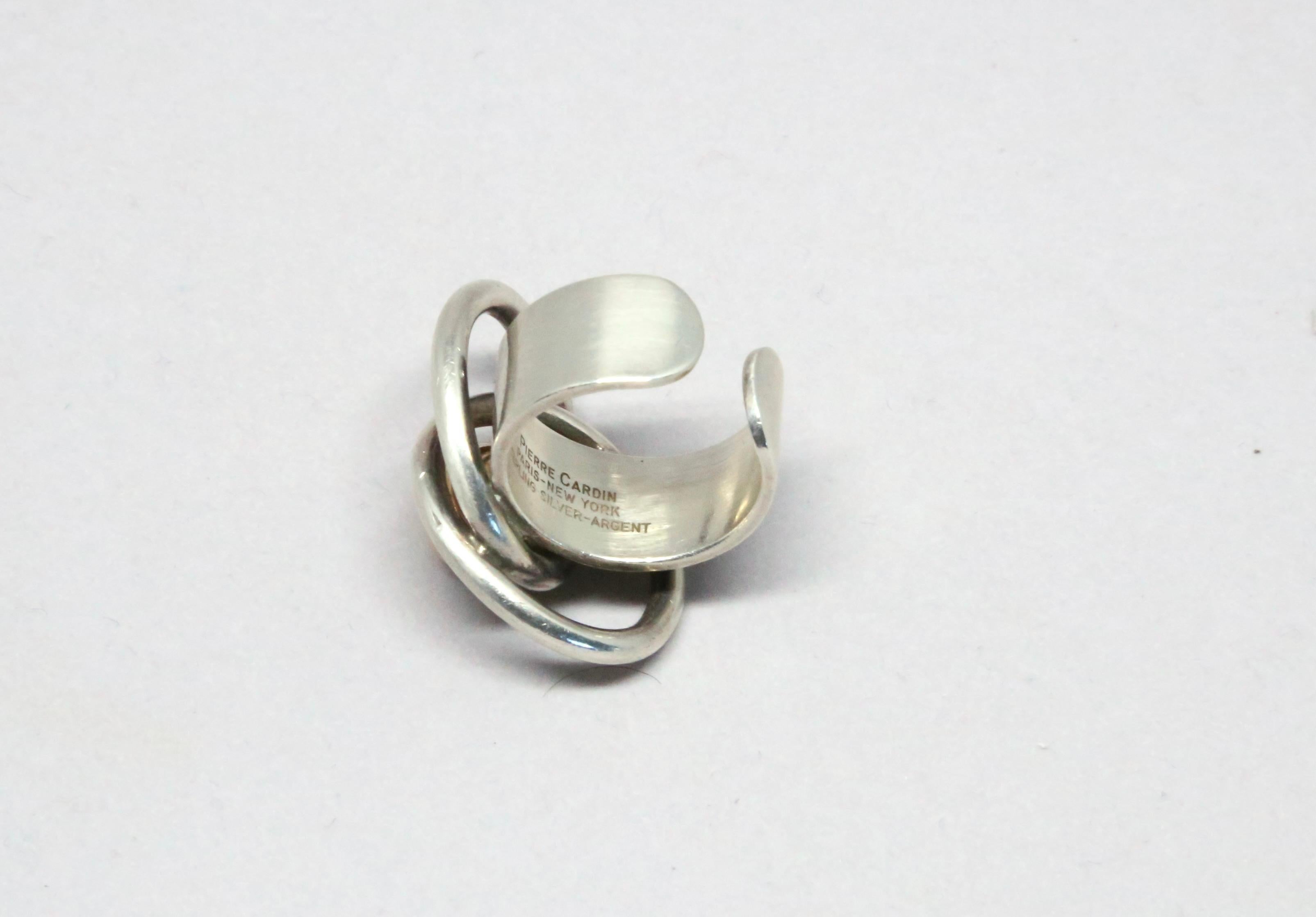 Anello mod. PIERRE CARDIN anni '60 in sterlina e oro 14k in vendita 10