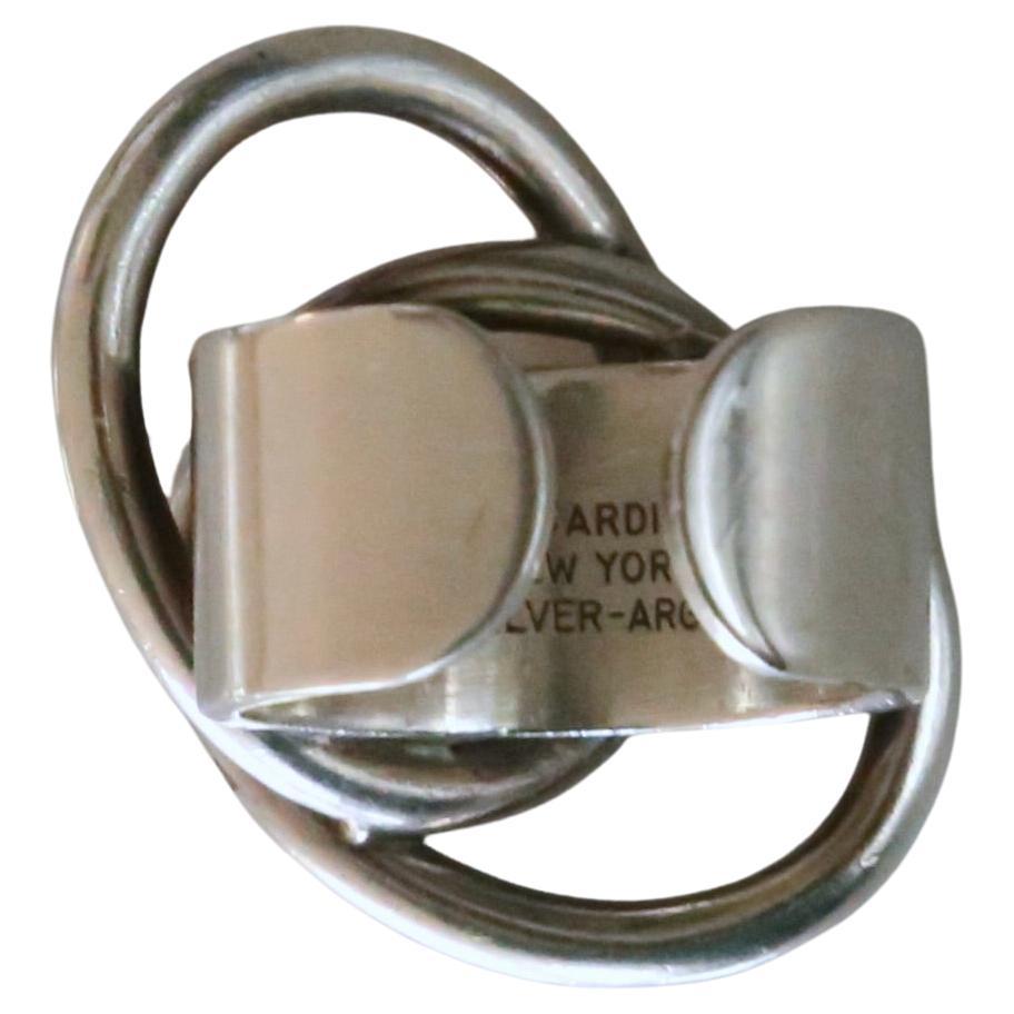 1970er Jahre PIERRE CARDIN Mod-Ring aus Sterling und 14k Gold im Angebot 5