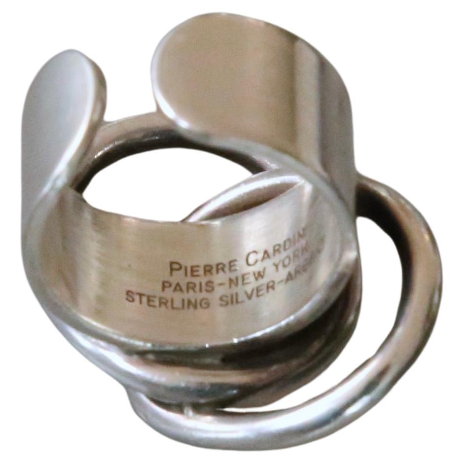 Anello mod. PIERRE CARDIN anni '60 in sterlina e oro 14k in vendita 5
