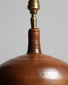 1970's Pierre Digan Table Lamp Céramic Sandstone