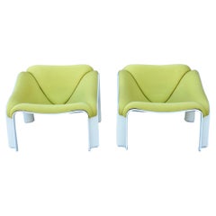 1970s Pierre Paulin for Artifort F303 Lounge Chair, a Pair