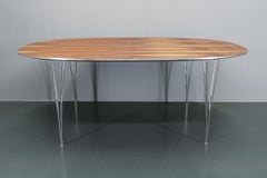 1970s Piet Hein & Bruno Mathsson 'Superellipse' Table for F. Hansen , Restored