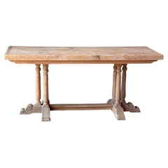 Used 1970s Pine Trestle Table