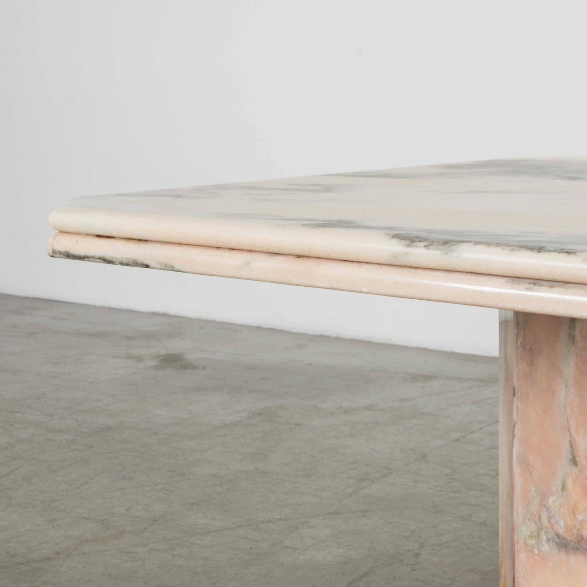 1970s Pink Marble Coffee Table at 1stDibs vintage pink marble coffee