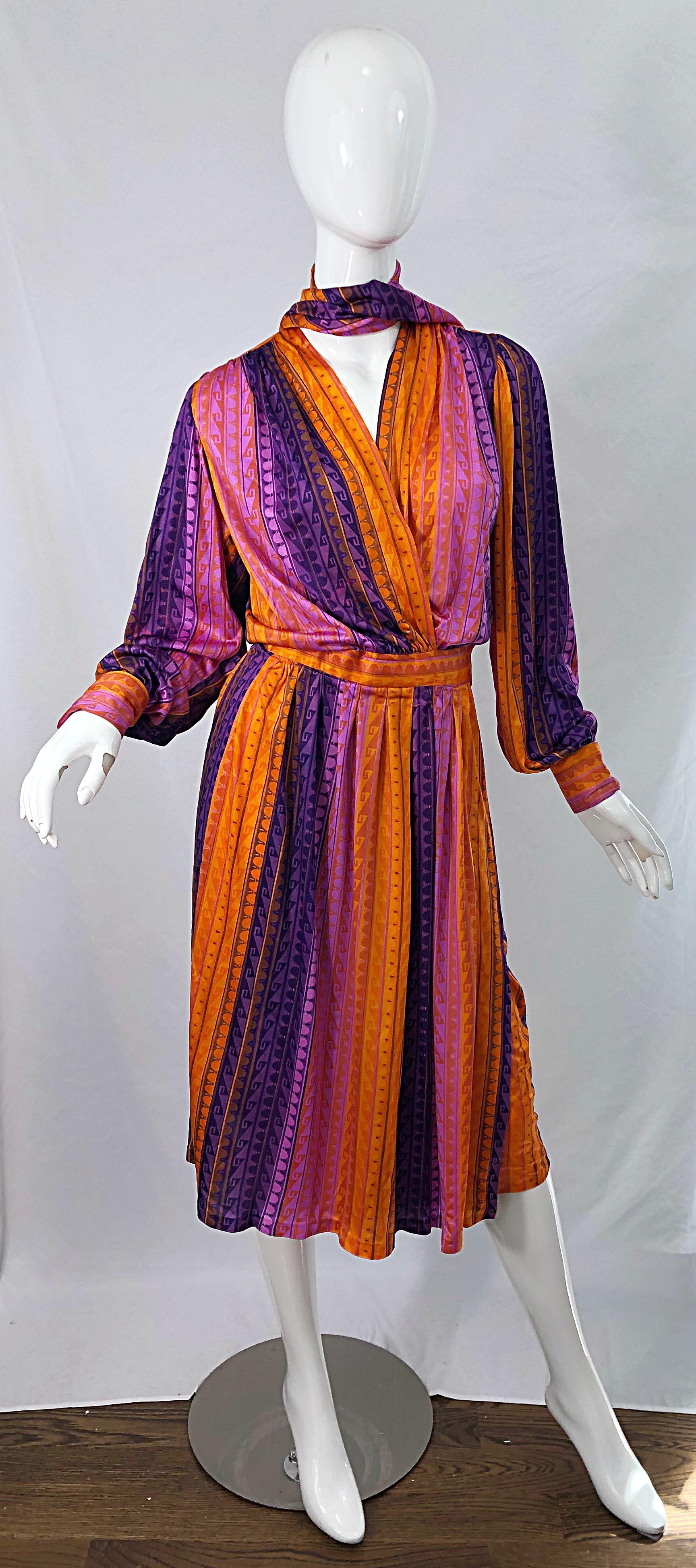 scarf wrap dress