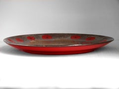 Pippo Pozzi Alessandria/Biella, Keramikteller, Italien, 1970er Jahre